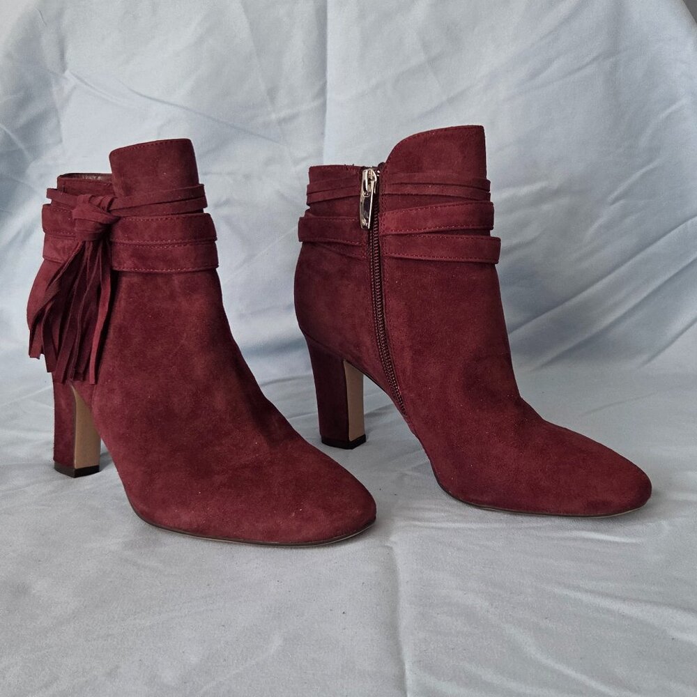 Ralph Lauren - Belgian Suede Ankle Booties - Wine - 6B